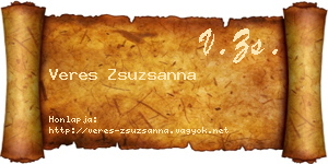 Veres Zsuzsanna névjegykártya